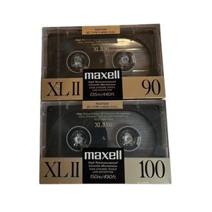 MAXELL XLII HIGH BIAS TYPE II Cassette Tapes NEW SEALED BLANK LOT OF 2